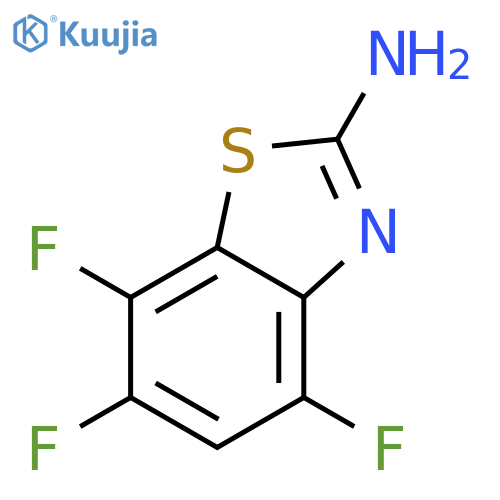 4,6,7-trifluoro-1,3-benzothiazol-2-amine structure