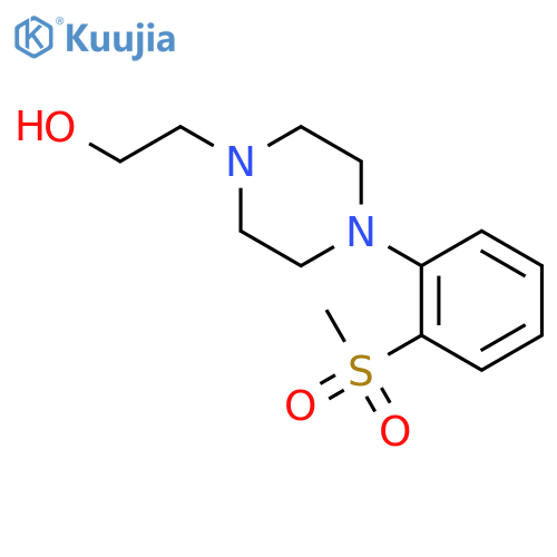 2-[4-[2-(Methylsulfonyl)phenyl]piperazin-1-yl]-ethanol structure