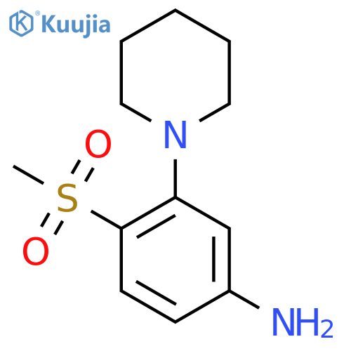 3-(Piperidin-1-yl)-4-(methylsulfonyl)aniline structure