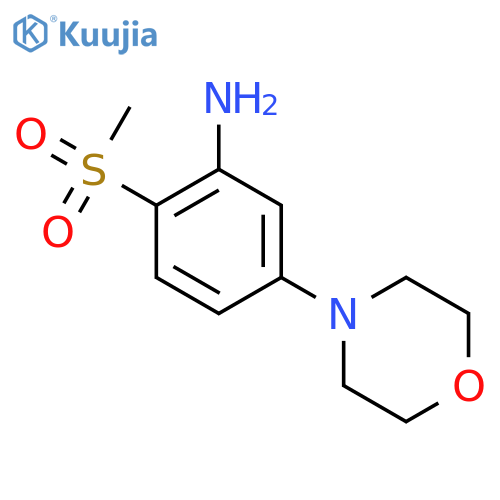2-Methylsulfonyl-5-(morpholin-4-yl)aniline structure