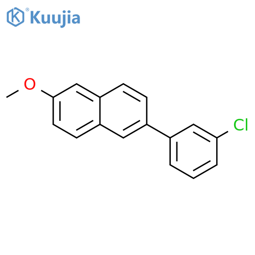 2-(3-Chloro-phenyl)-6-methoxy-naphthalene structure