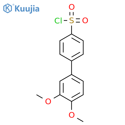 3',4'-Dimethoxy-[1,1'-biphenyl]-4-sulfonyl chloride structure