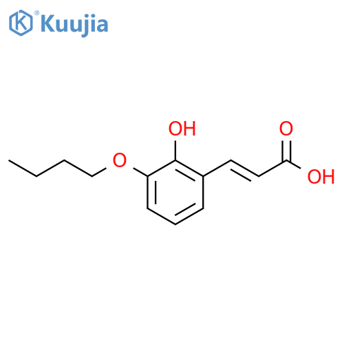 2-Propenoic acid,3-(butoxy-2-hydroxyphenyl)- (9CI) structure