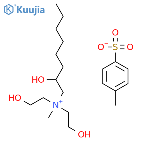 bis(2-hydroxyethyl)(2-hydroxyoctyl)methylammonium toluene-p-sulphonate structure