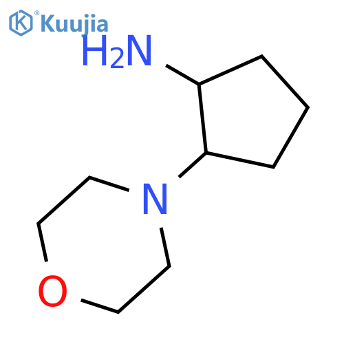 trans-2-Morpholinocyclopentanamine (racemic) structure