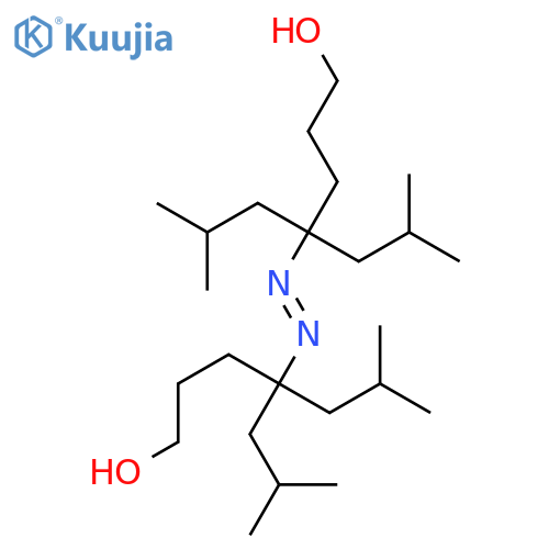 1-Heptanol, 4,4'-azobis[6-methyl-4-(2-methylpropyl)- structure