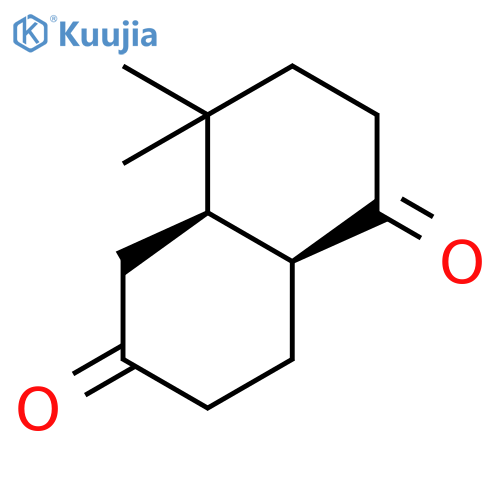 1,6(2H,5H)-Naphthalenedione, hexahydro-4,4-dimethyl-, cis- structure