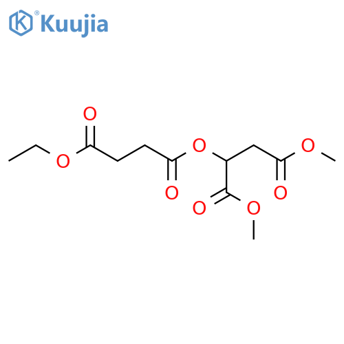 Malic acid; (R)-form, O-[3-(Ethoxycarbonyl)propanoyl], di-Me ester structure