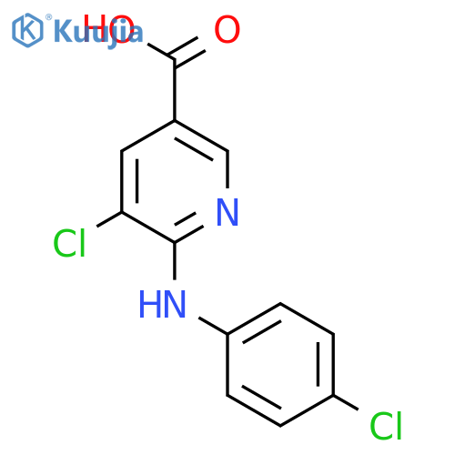 5-Chloro-6-(4-chlorophenyl)aminopyridine-3-carboxylic Acid structure