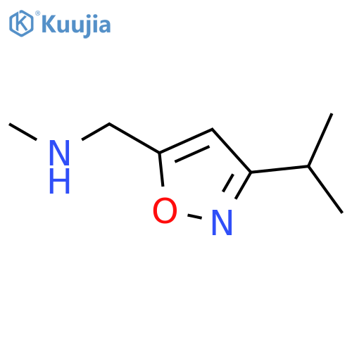 (3-isopropylisoxazol-5-yl)methylmethylamine structure