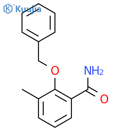 2-(benzyloxy)-3-methylbenzamide structure