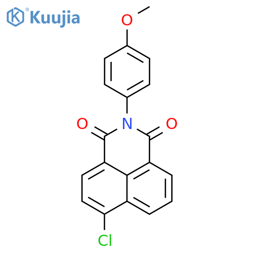 1H-Benz[de]isoquinoline-1,3(2H)-dione, 6-chloro-2-(4-methoxyphenyl)- structure