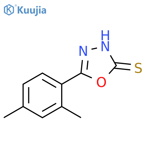 5-(2,4-dimethylphenyl)-1,3,4-oxadiazole-2-thiol structure