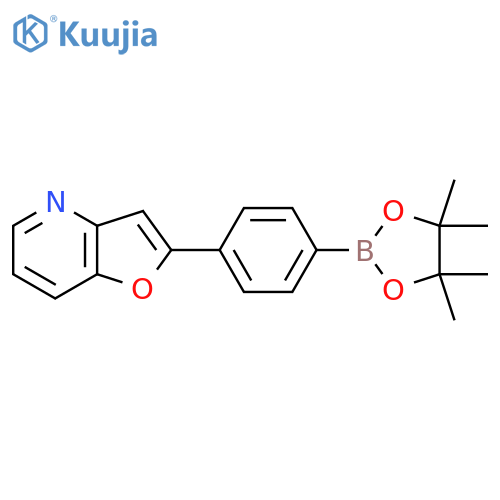 2-[4-(4,4,5,5-Tetramethyl-1,3,2-dioxaborolan-2-yl)phenyl]furo[3,2-b]pyridine structure