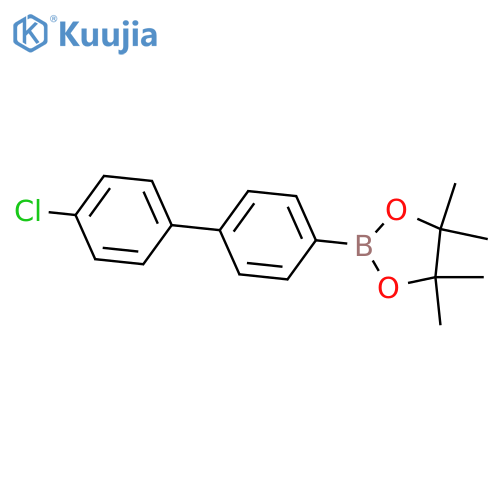 2-4-(4-chlorophenyl)phenyl-4,4,5,5-tetramethyl-1,3,2-dioxaborolane structure