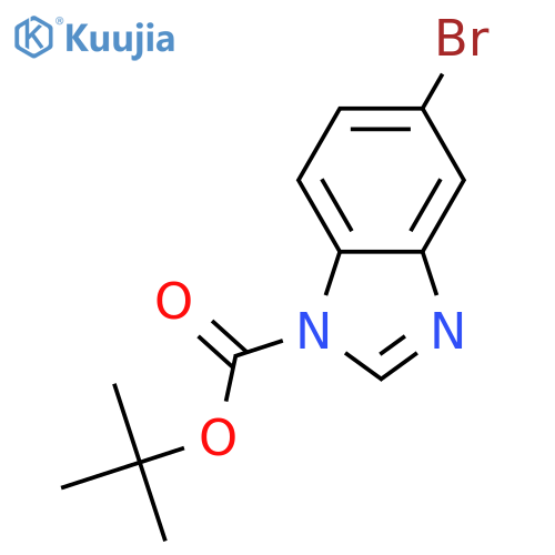 tert-Butyl 5-Bromo-1H-benzoDimidazole-1-carboxylate structure
