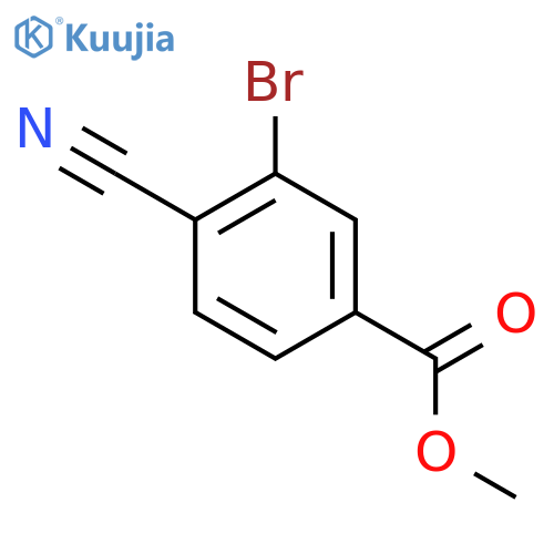 Methyl 3-bromo-4-cyanobenzoate structure