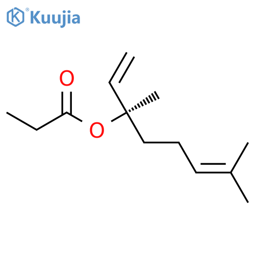 1,6-Octadien-3-ol,3,7-dimethyl-, 3-propanoate, (3R)- structure