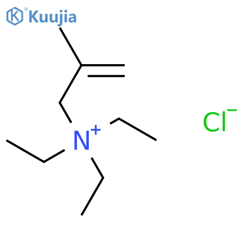 2-Propen-1-aminium, N,N,N-triethyl-2-methyl-, chloride structure