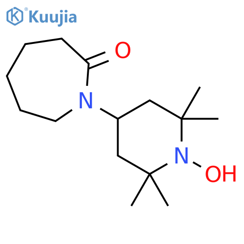 2H-Azepin-2-one, hexahydro-1-(1-hydroxy-2,2,6,6-tetramethyl-4-piperidinyl)- structure