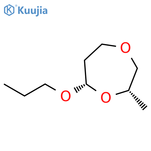 1,4-Dioxepane, 2-methyl-7-propoxy-, cis- structure
