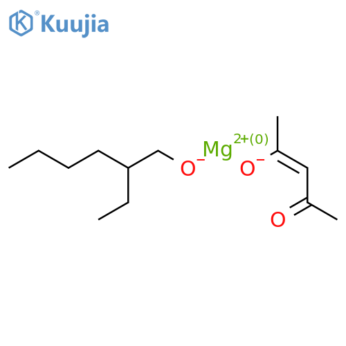 (2-Ethylhexan-1-olato)(pentane-2,4-dionato-O,O')magnesium structure