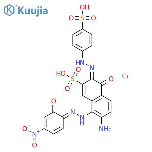 Chromate(1-),[7-amino-4-hydroxy-8-[(2-hydroxy-4-nitrophenyl)azo]-3-[(4-sulfophenyl)azo]-2-naphthalenesulfonato(4-)]-,hydrogen (9CI) structure