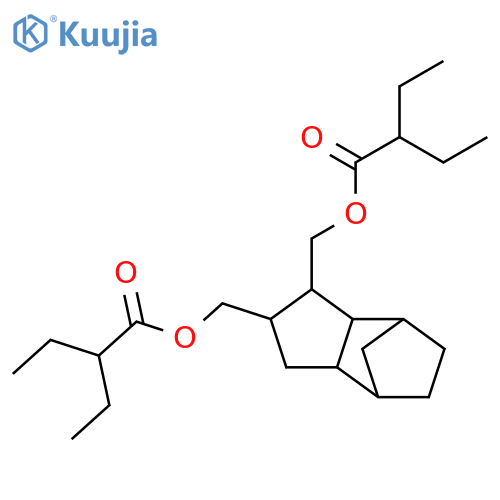 Butanoic acid, 2-ethyl-,(octahydro-4,7-methano-1H-indene-5,?-diyl)bis(methylene) ester (9CI) structure