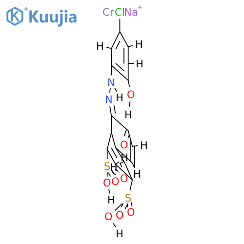 sodium [8-[(5-chloro-2-hydroxyphenyl)azo]-7-hydroxynaphthalene-1,3-disulphonato(4-)]chromate(1-) structure