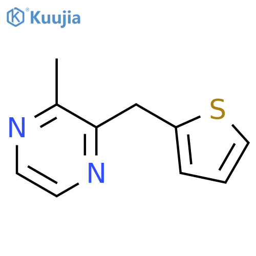 Pyrazine,2-methyl(2-thienylmethyl)- (9CI) structure
