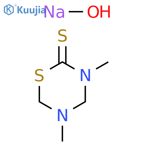 2H-1,3,5-Thiadiazine-2-thione, tetrahydro-3,5-dimethyl-, reaction products with sodium hydroxide structure