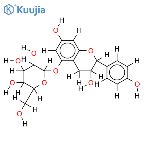 5-O-beta-D-Glucopyranoside-3,4',5,7-Tetrahydroxyflavan structure