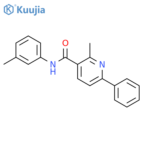 3-Pyridinecarboxamide, 2-methyl-N-(3-methylphenyl)-6-phenyl- structure