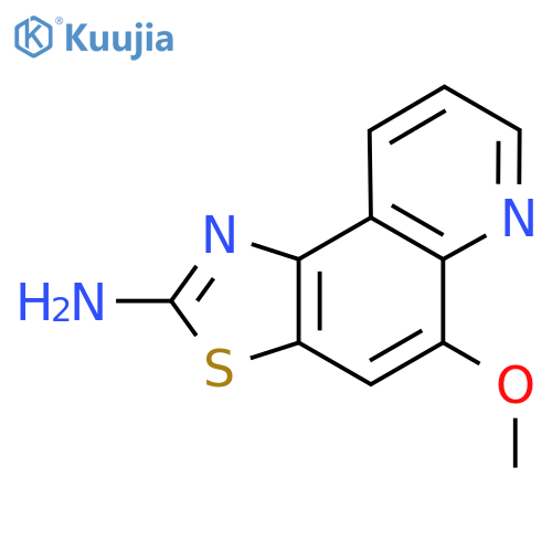 5-methoxy-[1,3]thiazolo[4,5-f]quinolin-2-amine structure