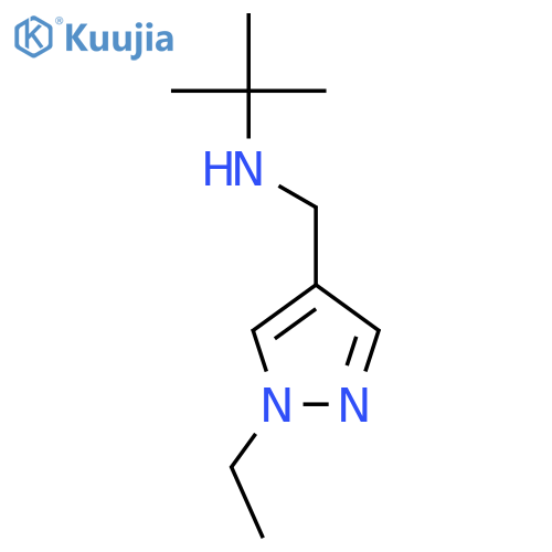 N-(tert-Butyl)-N-(1-ethyl-1H-pyrazol-4-yl)methylamine structure
