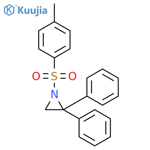 Aziridine, 1-[(4-methylphenyl)sulfonyl]-2,2-diphenyl- structure