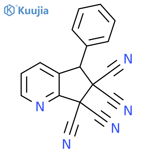 5H-Cyclopenta[b]pyridine-6,6,7,7-tetracarbonitrile, 5-phenyl- structure