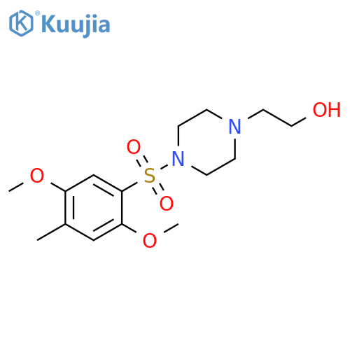 2-4-(2,5-dimethoxy-4-methylbenzenesulfonyl)piperazin-1-ylethan-1-ol structure