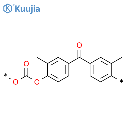 Poly[oxycarbonyloxy(2-methyl-1,4-phenylene)carbonyl(3-methyl-1,4-phenylene)] structure