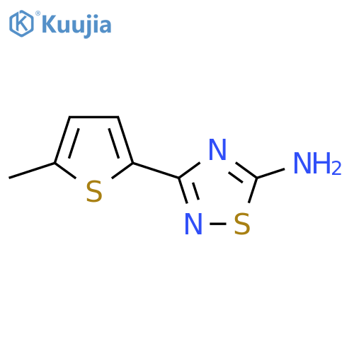 3-(5-methylthiophen-2-yl)-2,5-dihydro-1,2,4-thiadiazol-5-imine structure