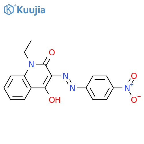 2(1H)-Quinolinone,  1-ethyl-4-hydroxy-3-[2-(4-nitrophenyl)diazenyl]- structure