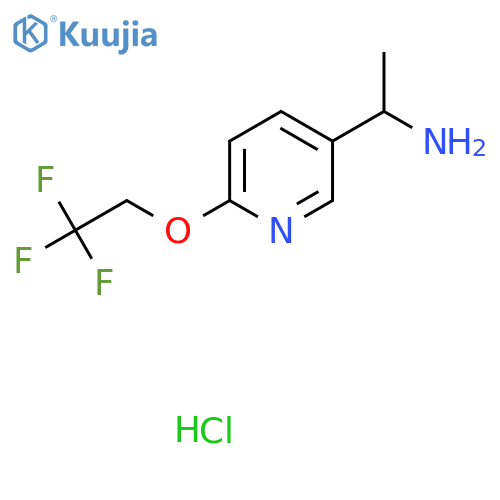 1-[6-(2,2,2-Trifluoroethoxy)-pyridin-3-yl]-ethylamine hydrochloride structure