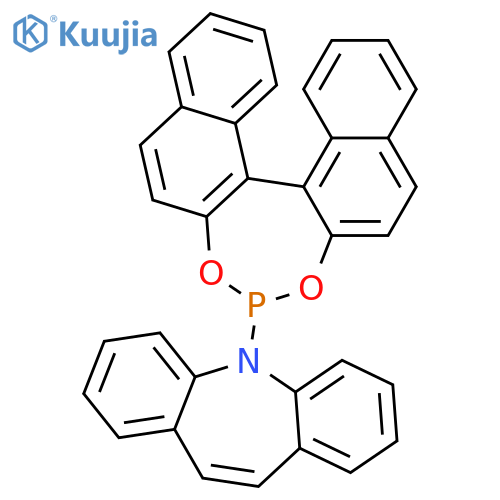 (S)-(+)-N-(3,5-Dioxa-4-phosphacyclohepta[2,1-a;3,4-a′]dinaphthalen-4-yl)-dibenzo[b,f]azepine structure