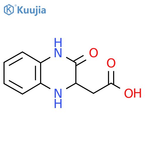 1,2,3,4-Tetrahydro-3-oxo-2-quinoxalineacetic acid structure