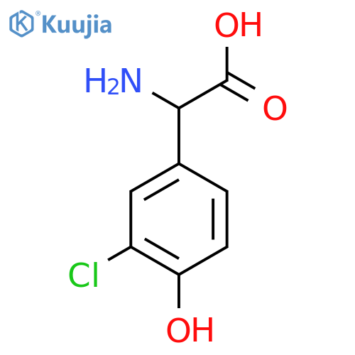 Benzeneacetic acid, a-amino-3-chloro-4-hydroxy- structure