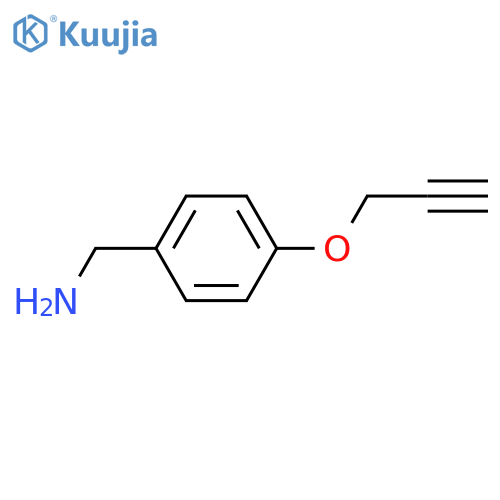 4-(prop-2-yn-1-yloxy)phenylmethanamine structure
