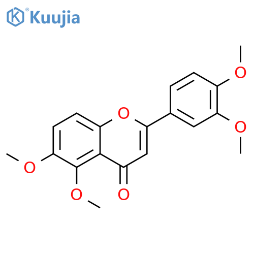 2-(3,4-Dimethoxy-phenyl)-5,6-dimethoxy-chromen-4-on structure