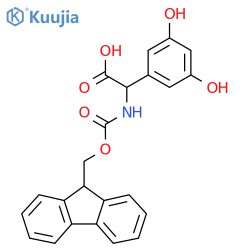 Alpha-(fmoc-amino)-3,5-dihydroxy-benzeneacetic acid structure