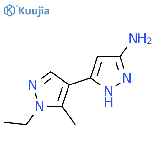 1'-Ethyl-5'-methyl-1'H,2H-3,4'-bipyrazol-5-amine structure