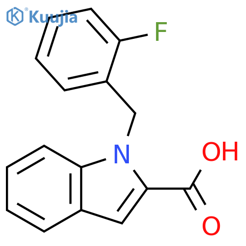 1-(2-Fluorophenyl)methyl-1H-indole-2-carboxylic Acid structure
